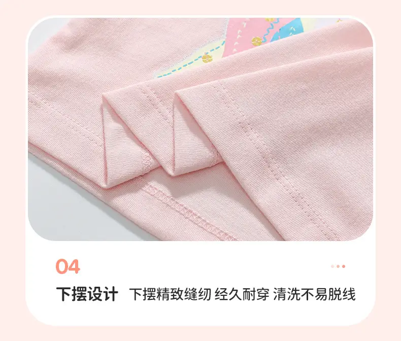 Little Unicorn Girls T-Shirt Pink Cotton Summer — feature 11