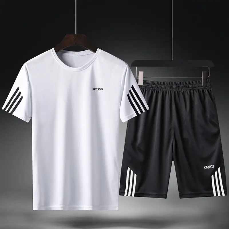 Men Yellow Quick-Drying Sports Suit Large