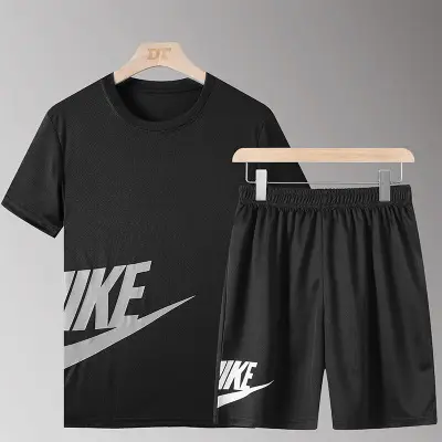 Men Yellow Quick-Drying Sports Suit Large