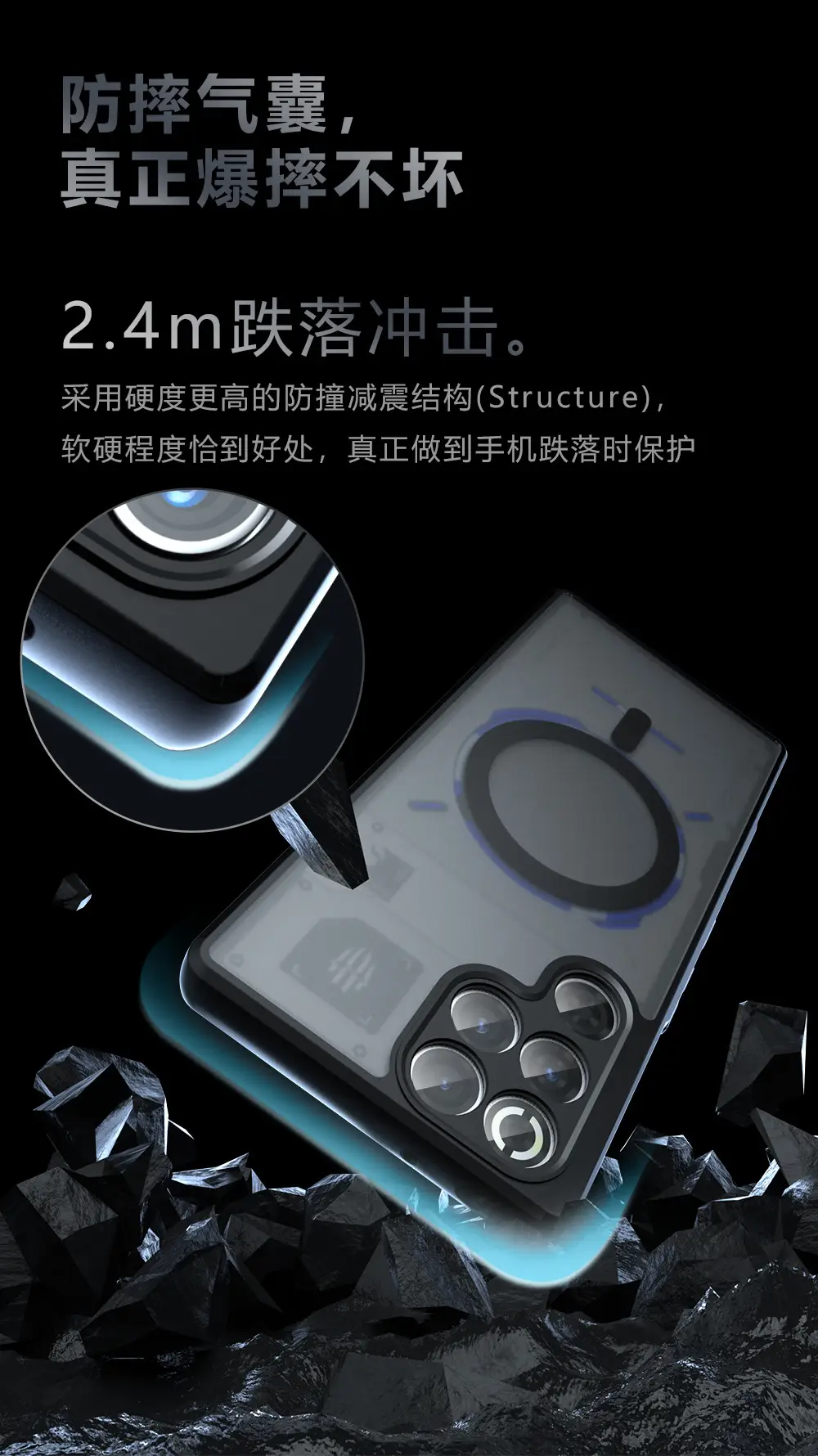 Red Magic 11 Pro+ Magnetic Phone Case Anti-Fall Protective — feature 6