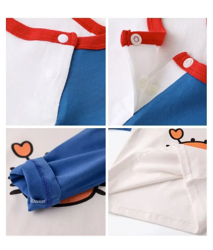 Dudu Baby Long Sleeve T-Shirt Yellow Blue — feature 17
