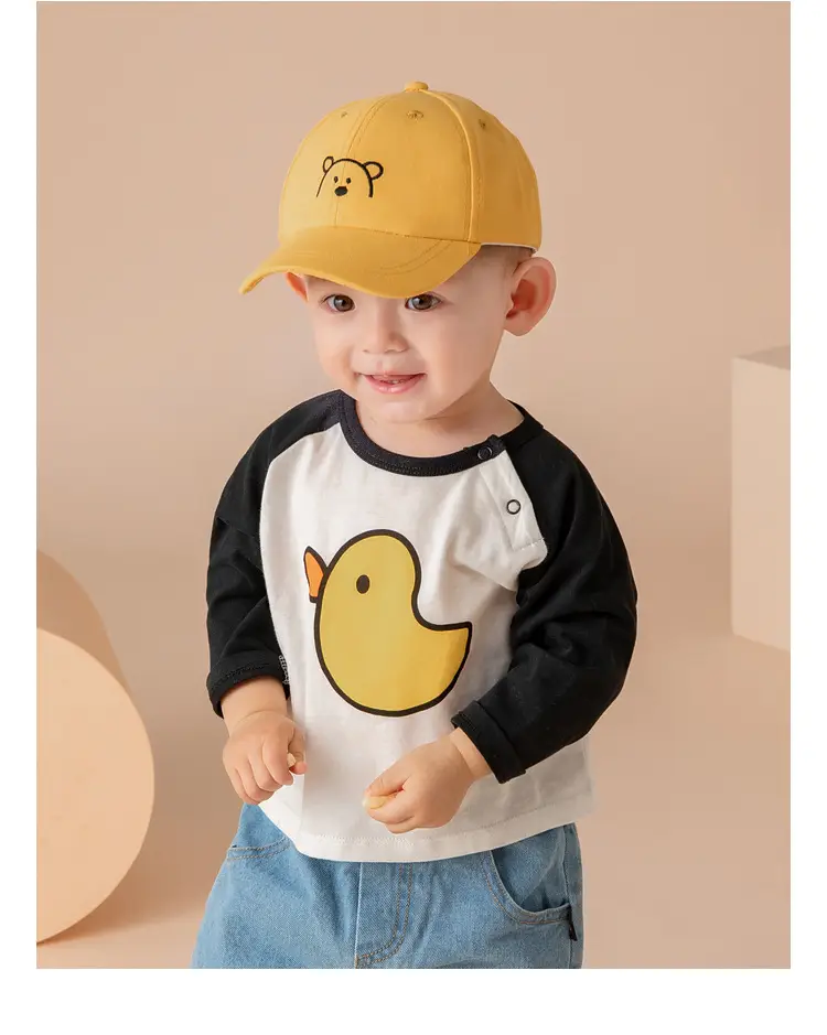 Dudu Baby Long Sleeve T-Shirt Yellow Blue — feature 30