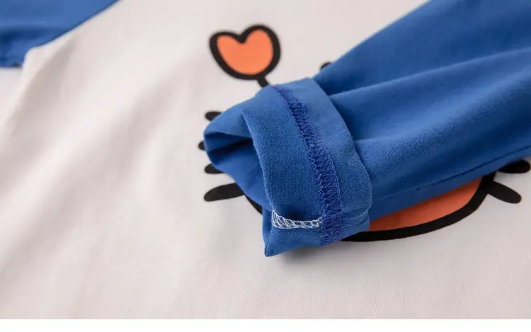Dudu Baby Long Sleeve T-Shirt Yellow Blue — feature 41