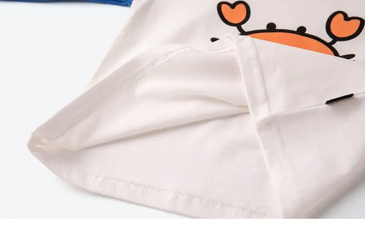Dudu Baby Long Sleeve T-Shirt Yellow Blue — feature 43