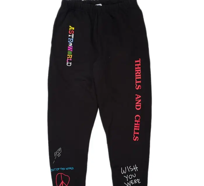 White Boys Sweatpants with "BOB ROY" Print — feature 5