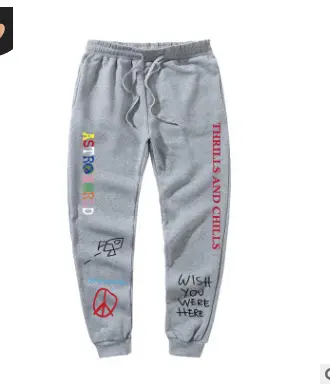 White Boys Sweatpants with "BOB ROY" Print - Image 4