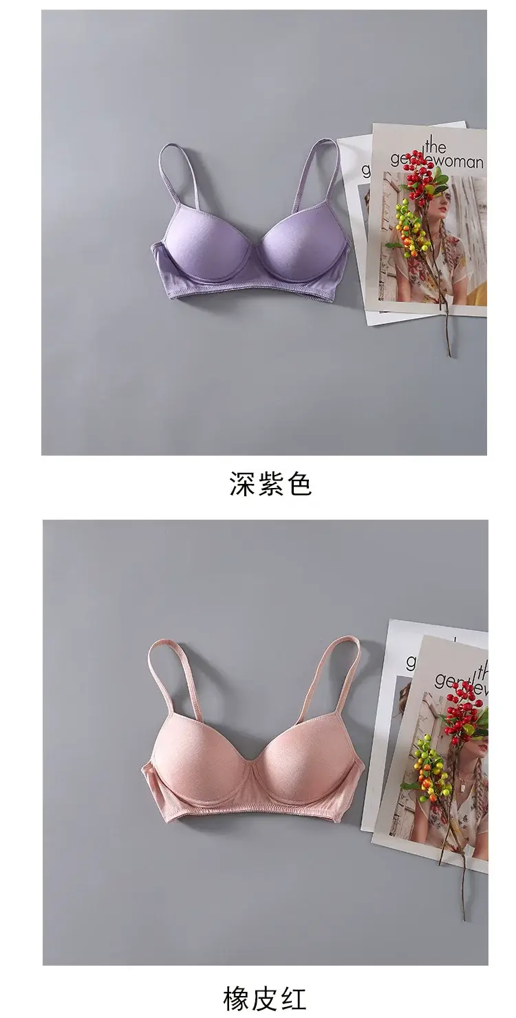 No steel ring thin natural mulberry silk silk sports bra comfortable breathable bra seamless sleep underwear — feature 10