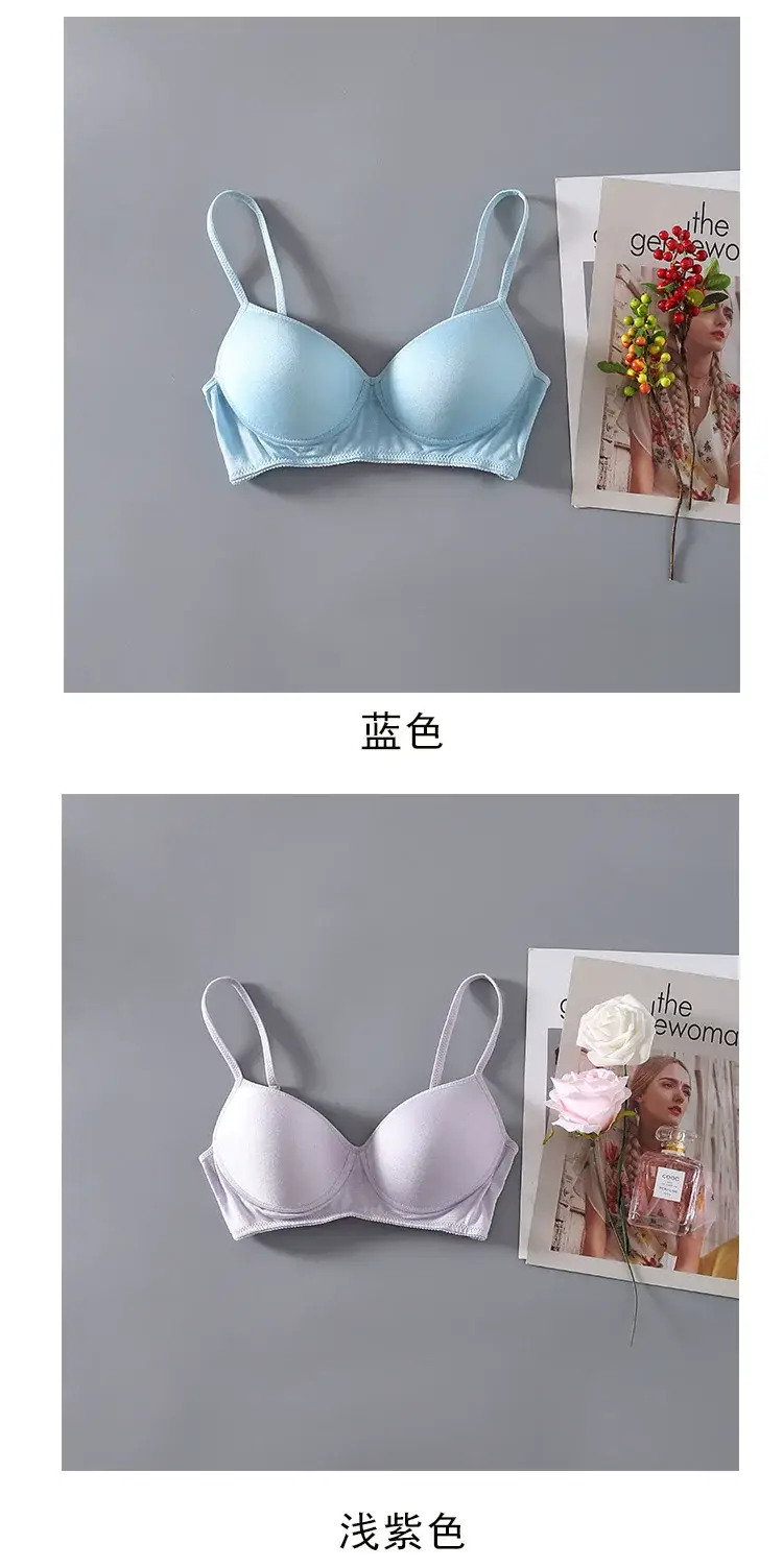 No steel ring thin natural mulberry silk silk sports bra comfortable breathable bra seamless sleep underwear — feature 11