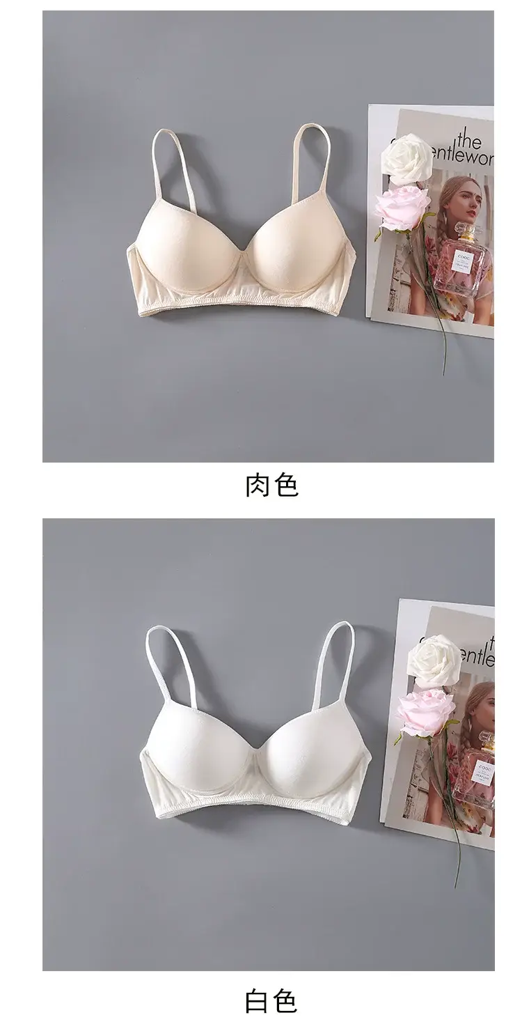 No steel ring thin natural mulberry silk silk sports bra comfortable breathable bra seamless sleep underwear — feature 12
