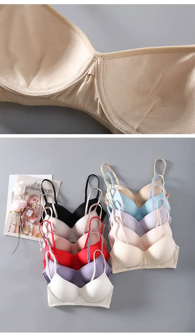 No steel ring thin natural mulberry silk silk sports bra comfortable breathable bra seamless sleep underwear — feature 18