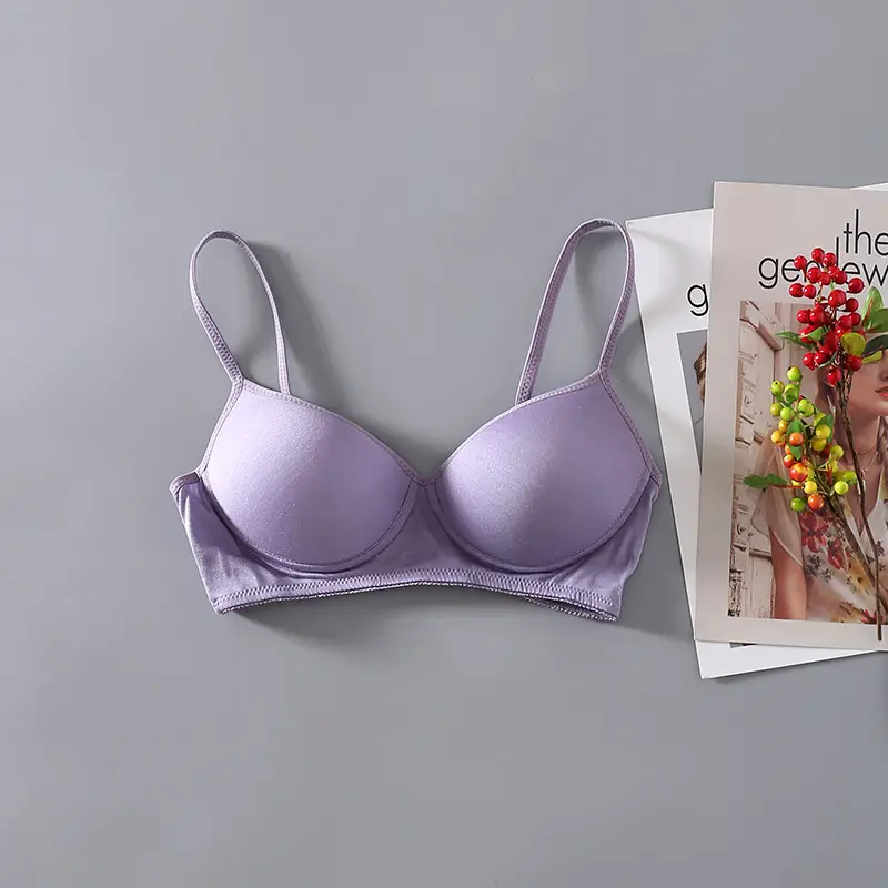 No steel ring thin natural mulberry silk silk sports bra comfortable breathable bra seamless sleep underwear