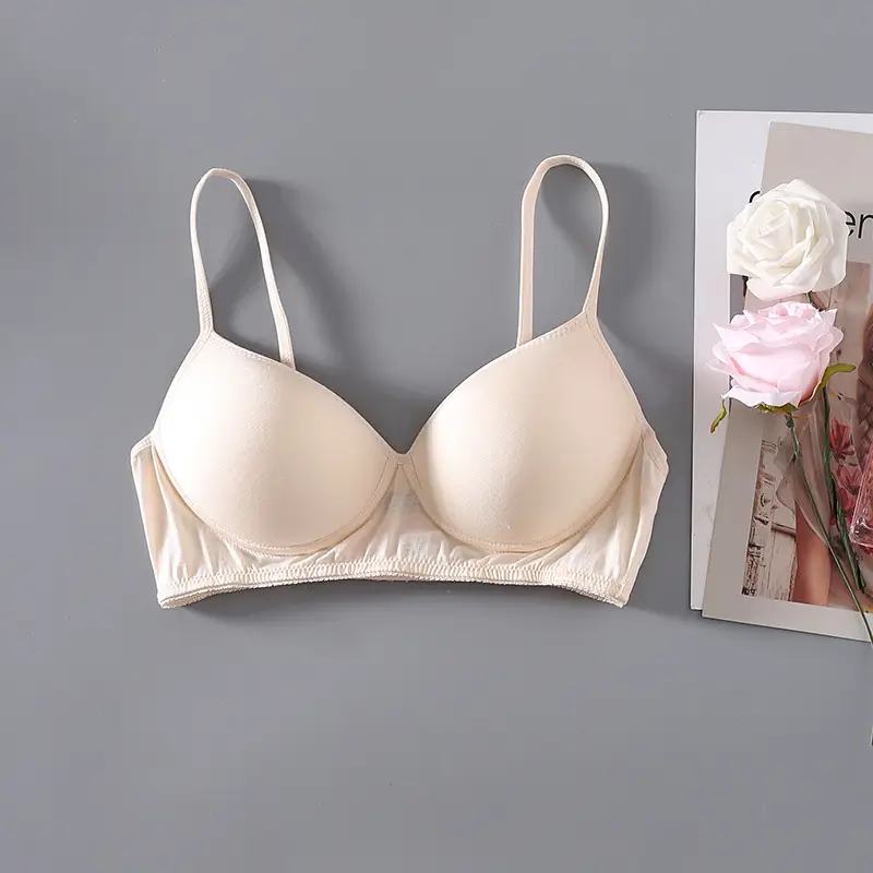 No steel ring thin natural mulberry silk silk sports bra comfortable breathable bra seamless sleep underwear