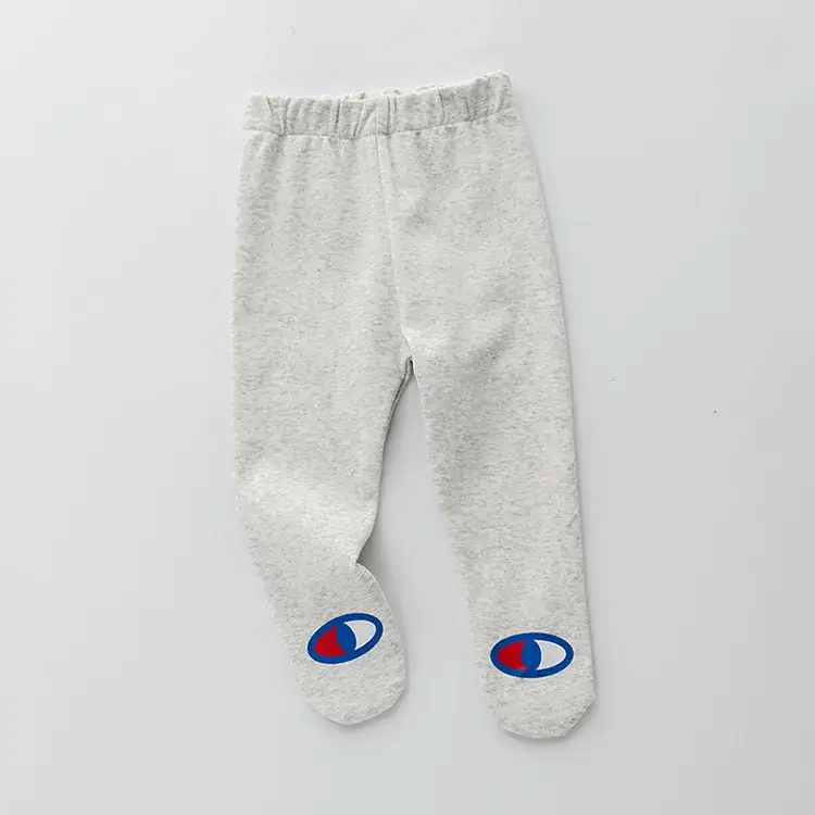Baby Striped Leggings with Champion Logo for Boys Girls
