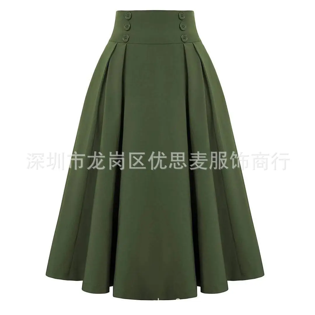 Black Pleated Skirt for Women's Casual Wear - Image 3