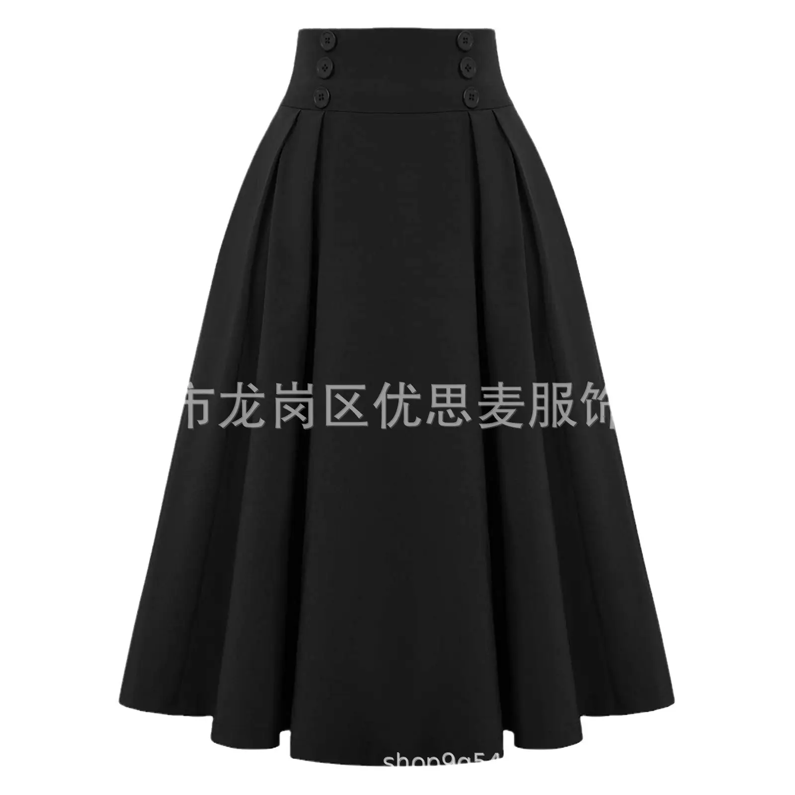 Black Pleated Skirt for Women's Casual Wear - Image 18