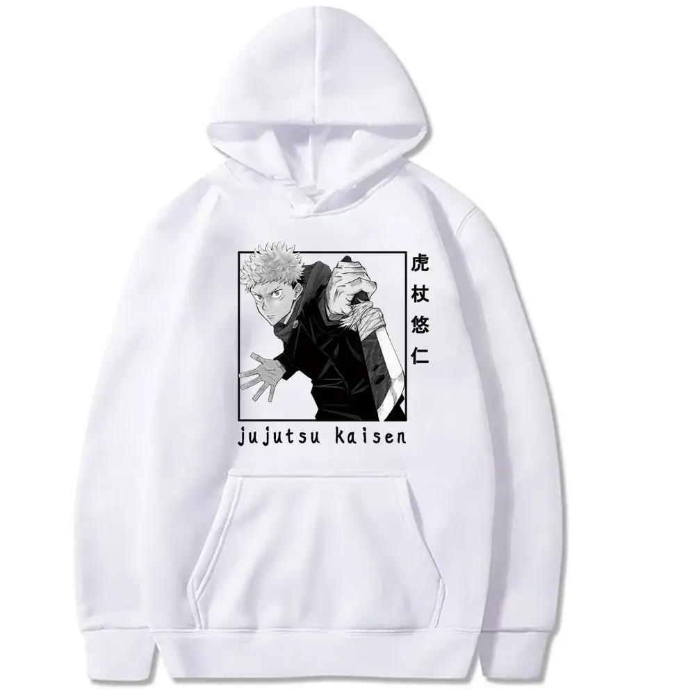 Men Hoodie Black Jujutsu Kaisen Spell Return Graphic - Image 7