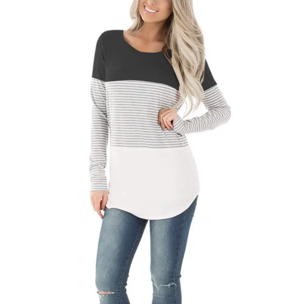 2023 Long Sleeve Striped T-Shirt for Women - Image 6