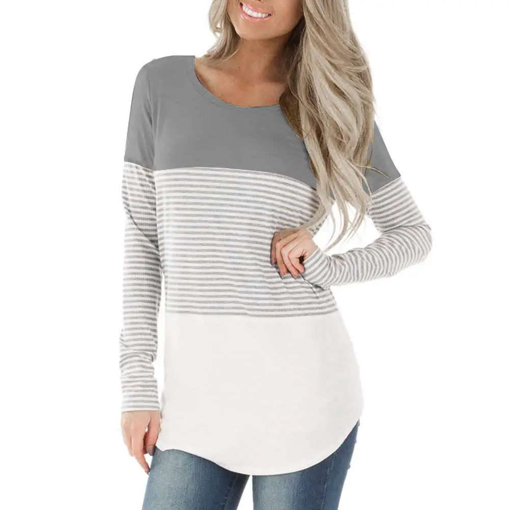 2023 Long Sleeve Striped T-Shirt for Women - Image 7