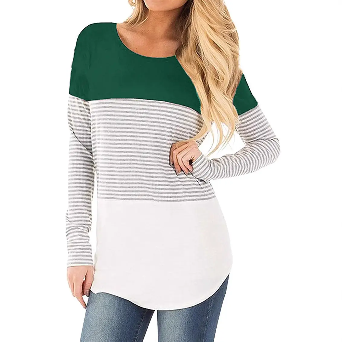 2023 Long Sleeve Striped T-Shirt for Women - Image 8