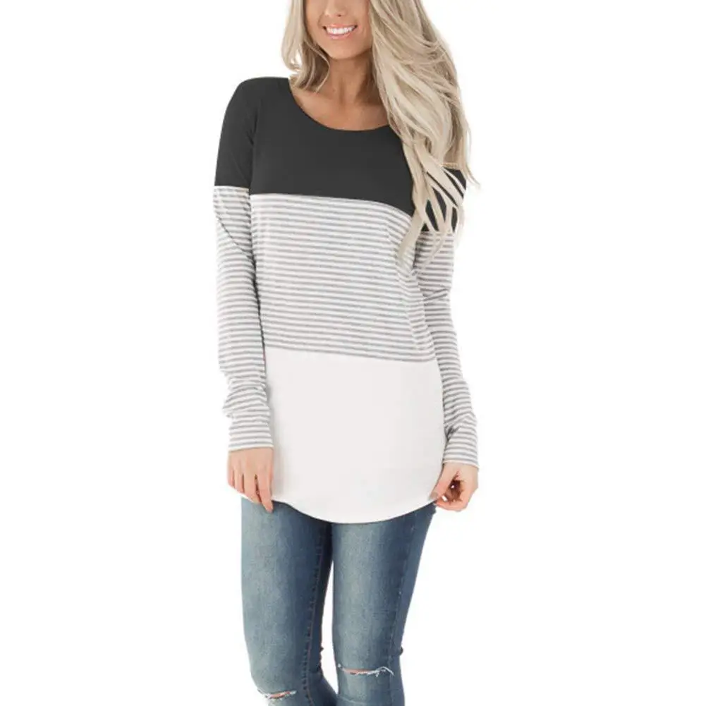 2023 Long Sleeve Striped T-Shirt for Women - Image 9
