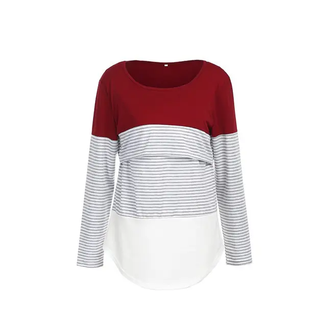 2023 Long Sleeve Striped T-Shirt for Women - Image 4