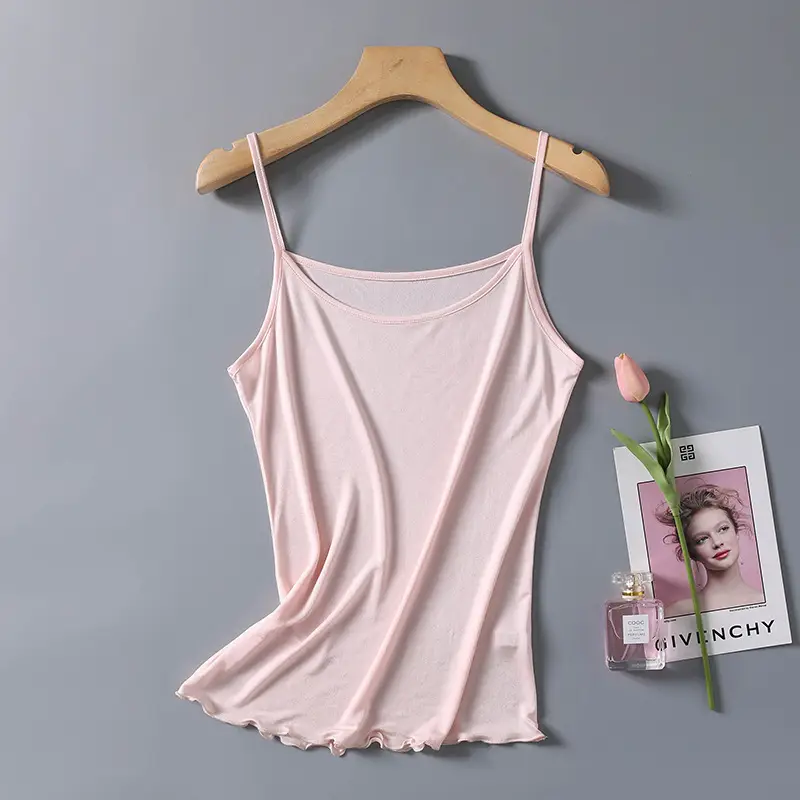Pink Silk Sling Shirt Base Multi-color Optional - Image 2