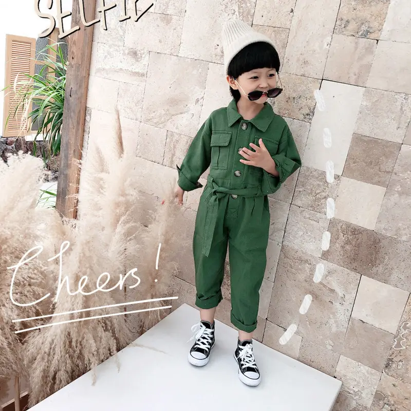 Baby Denim Jumpsuit Blue New Kids 2025 - Image 5