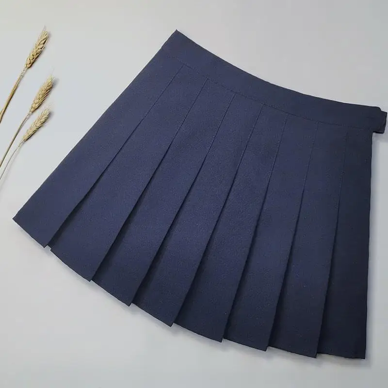 Black Pleated Skirt Four Seasons Women Spring - Image 13
