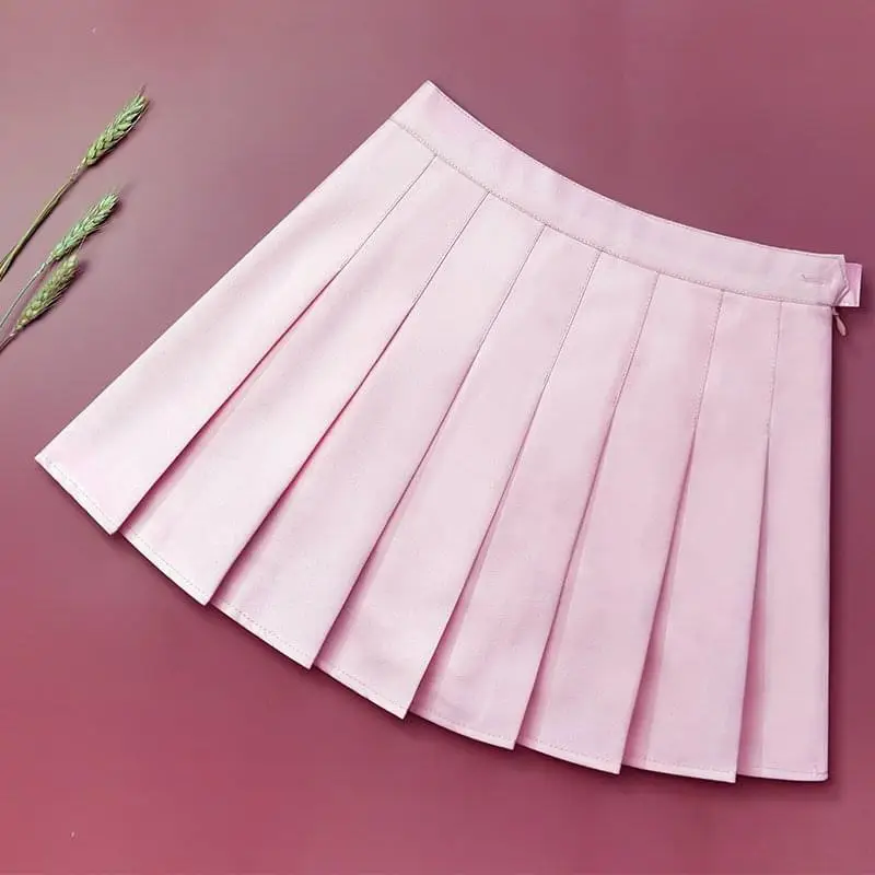 Black Pleated Skirt Four Seasons Women Spring - Image 14