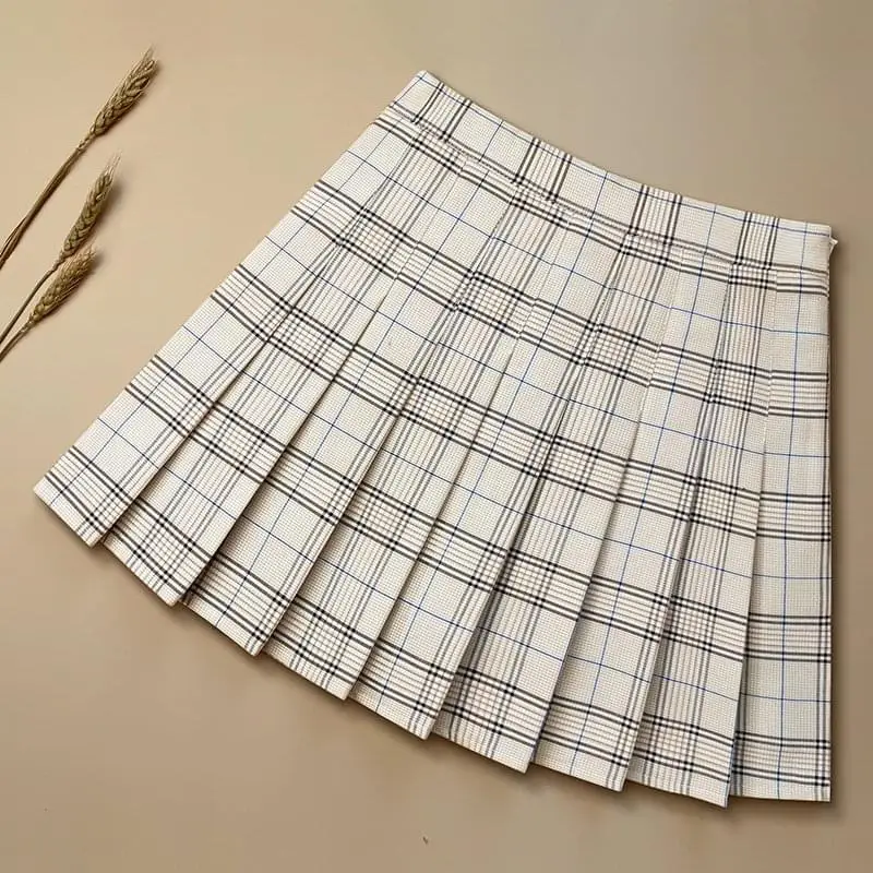 Black Pleated Skirt Four Seasons Women Spring - Image 2
