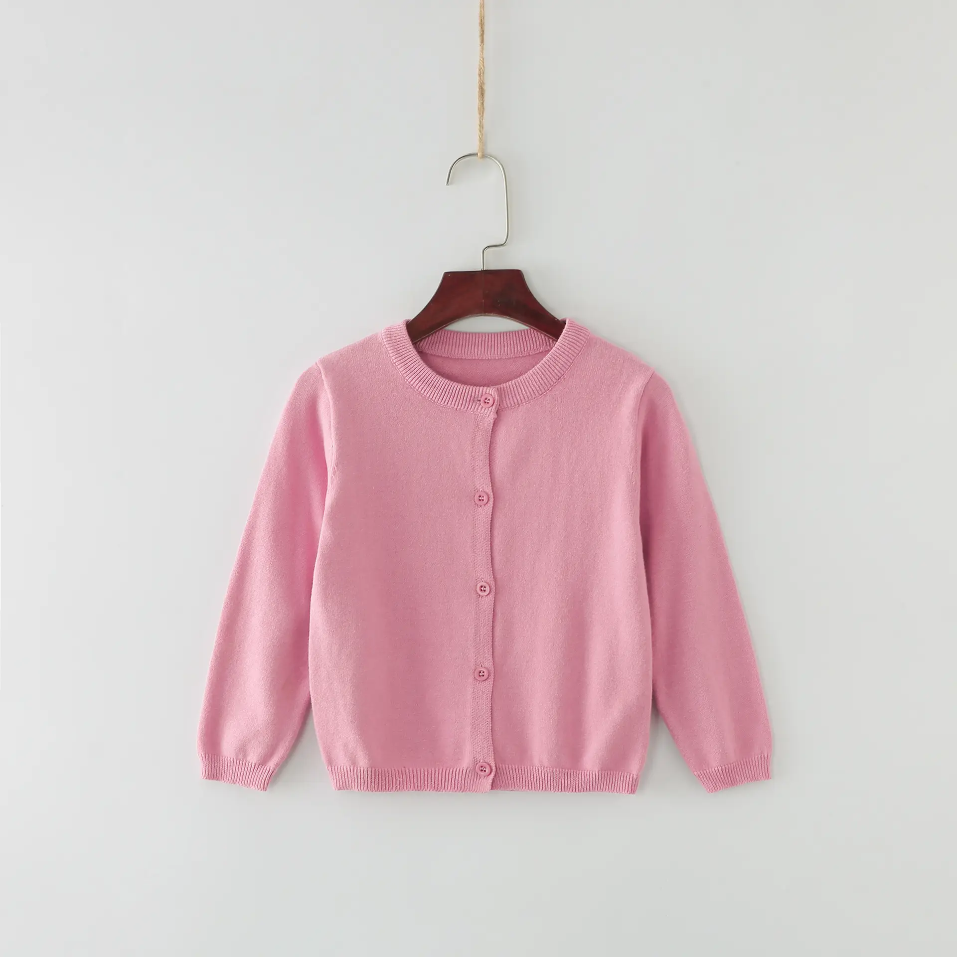 Candy Color Small Cardigan for Girls Spring Autumn Wear - Image 24