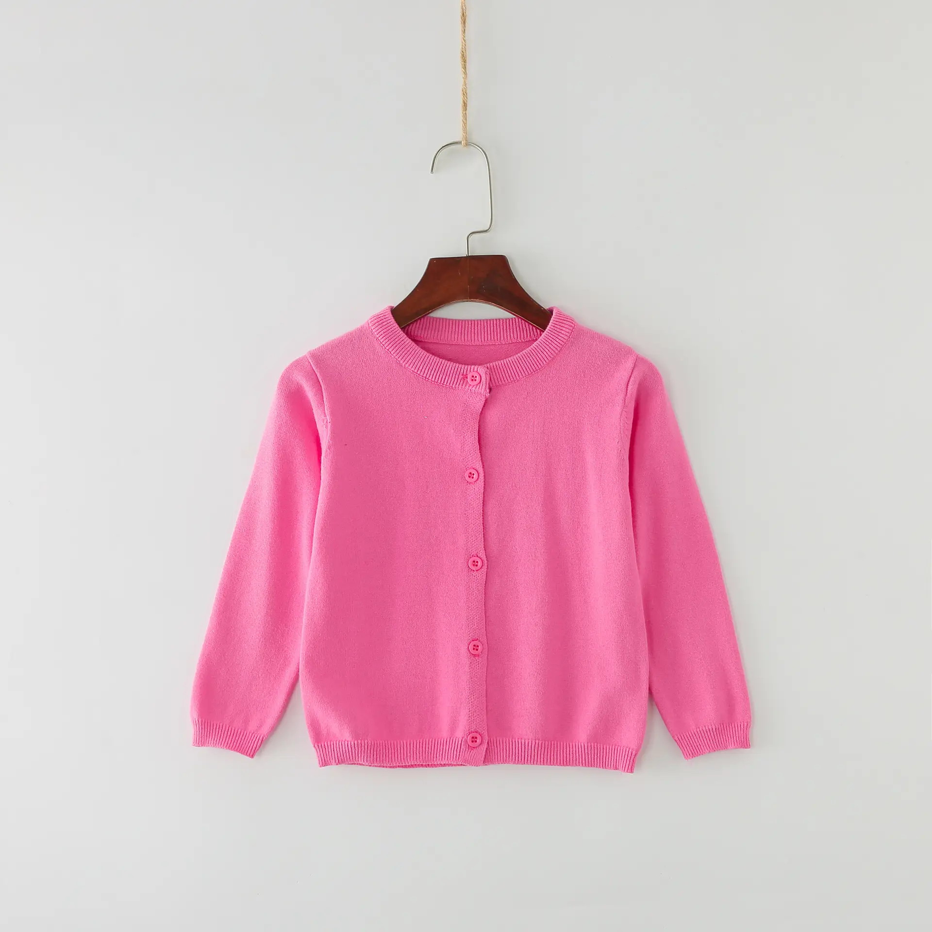 Candy Color Small Cardigan for Girls Spring Autumn Wear - Image 10