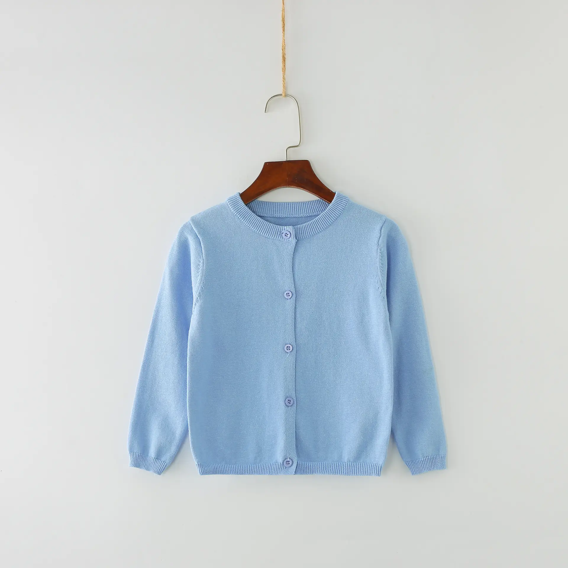 Candy Color Small Cardigan for Girls Spring Autumn Wear - Image 16