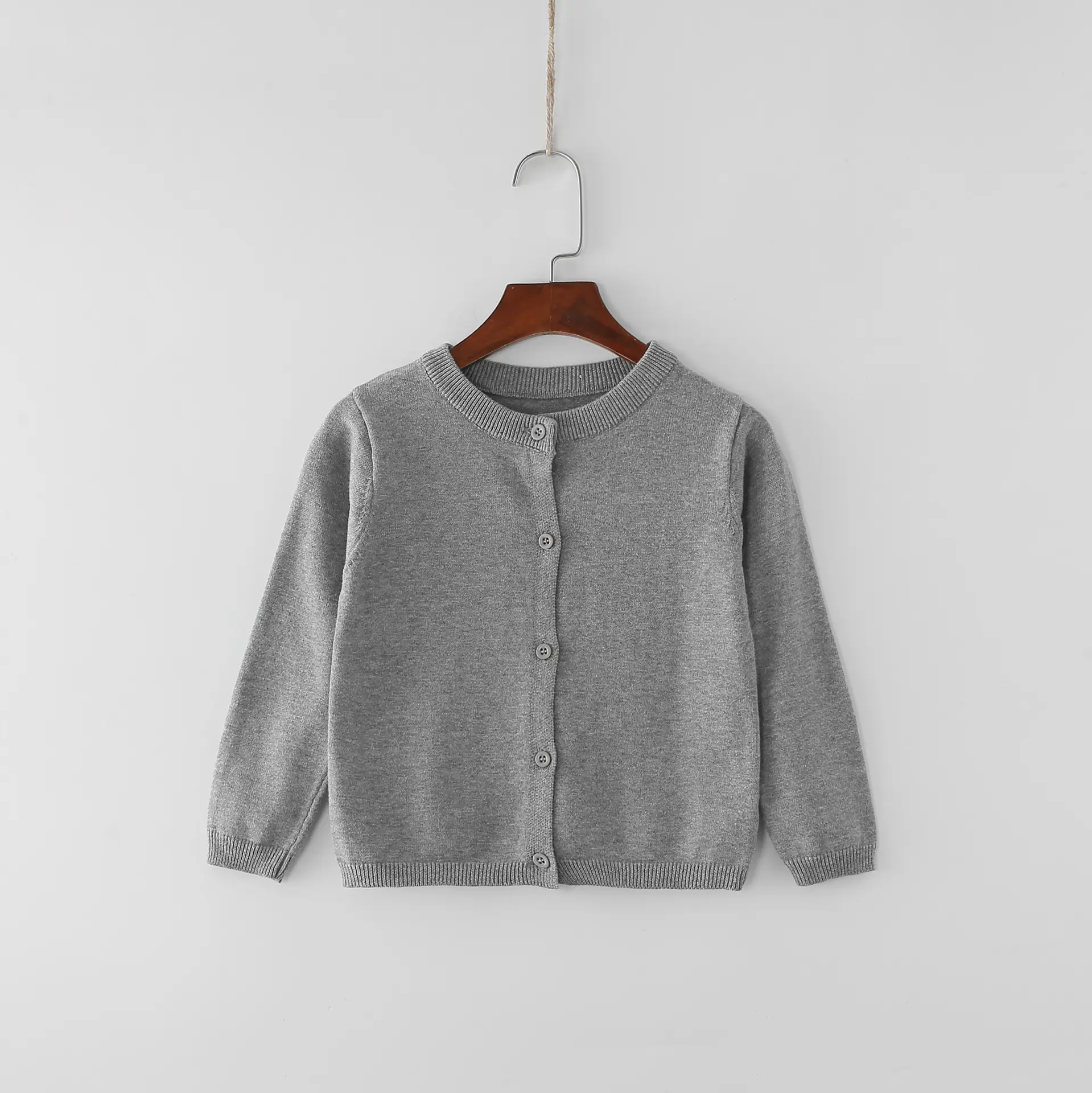 Candy Color Small Cardigan for Girls Spring Autumn Wear - Image 3