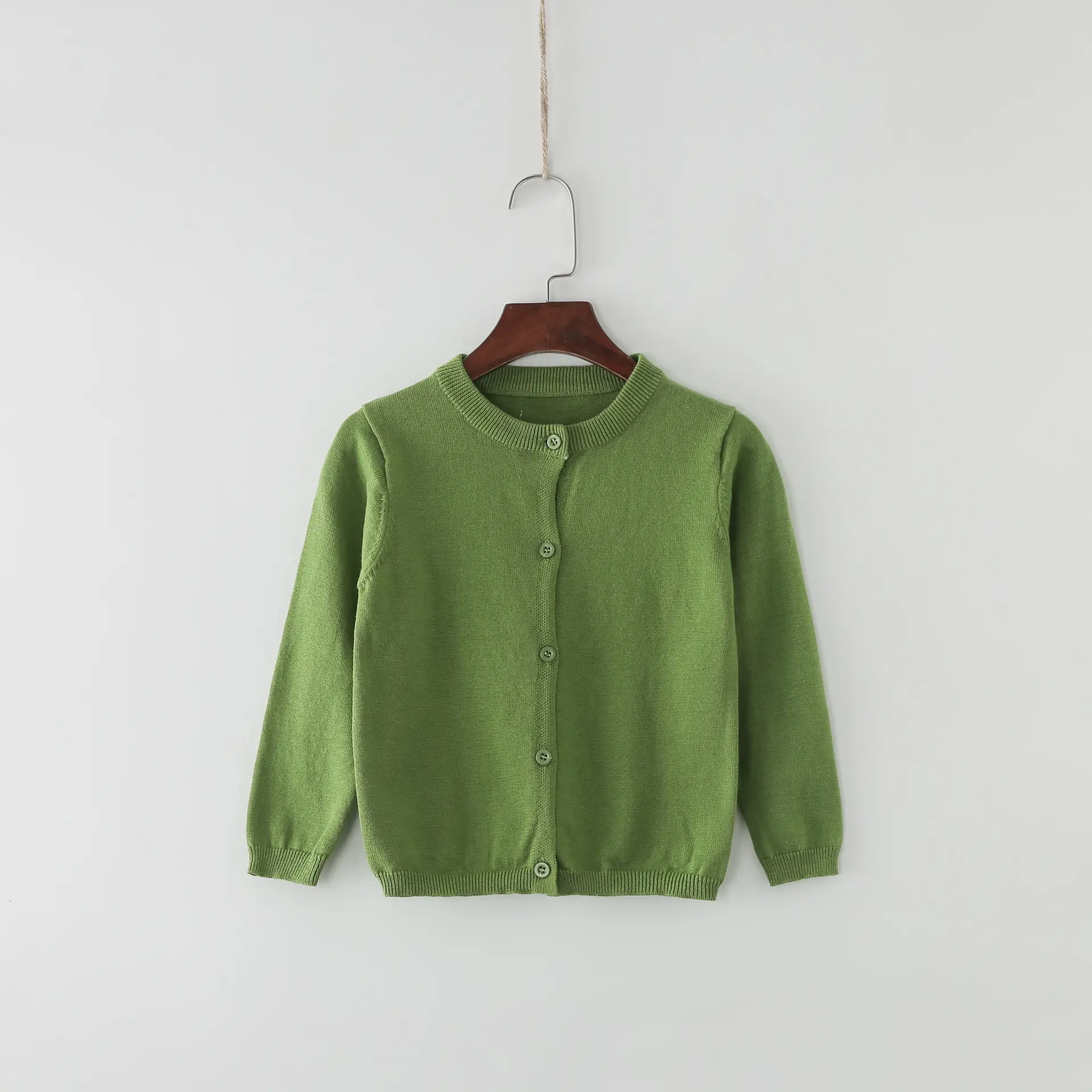 Candy Color Small Cardigan for Girls Spring Autumn Wear - Image 4