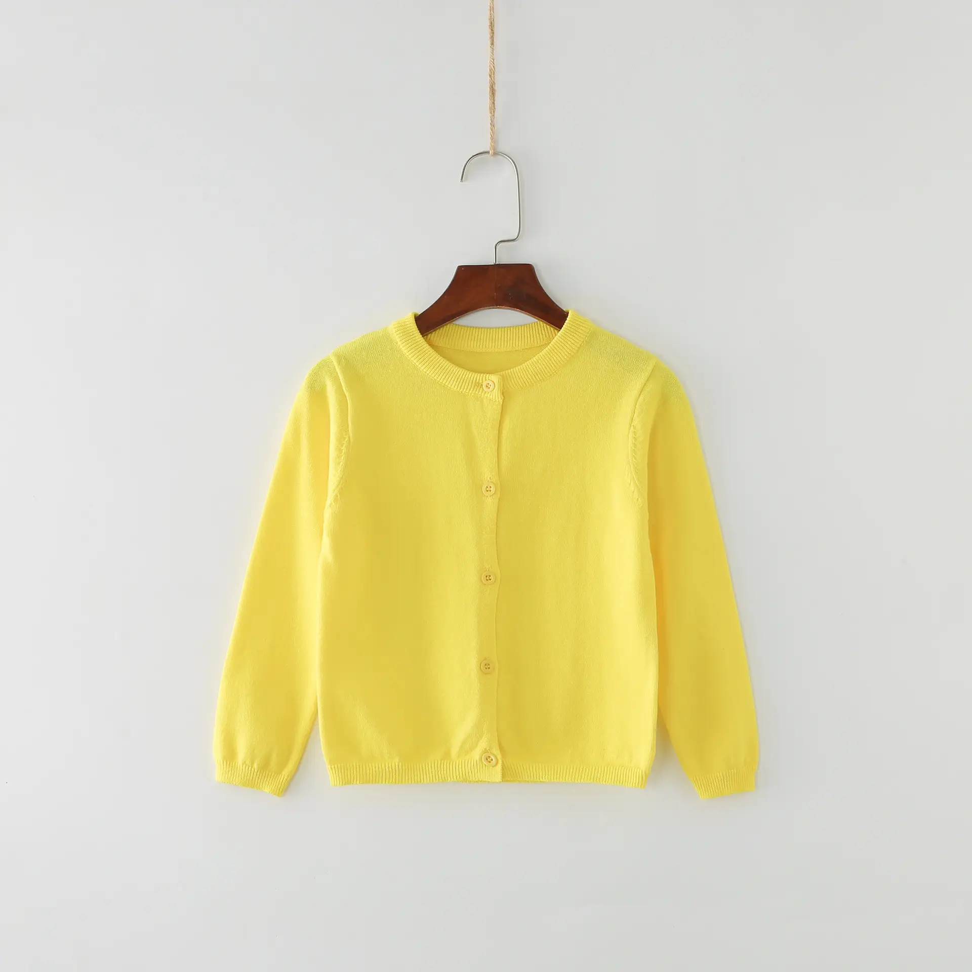 Candy Color Small Cardigan for Girls Spring Autumn Wear - Image 6