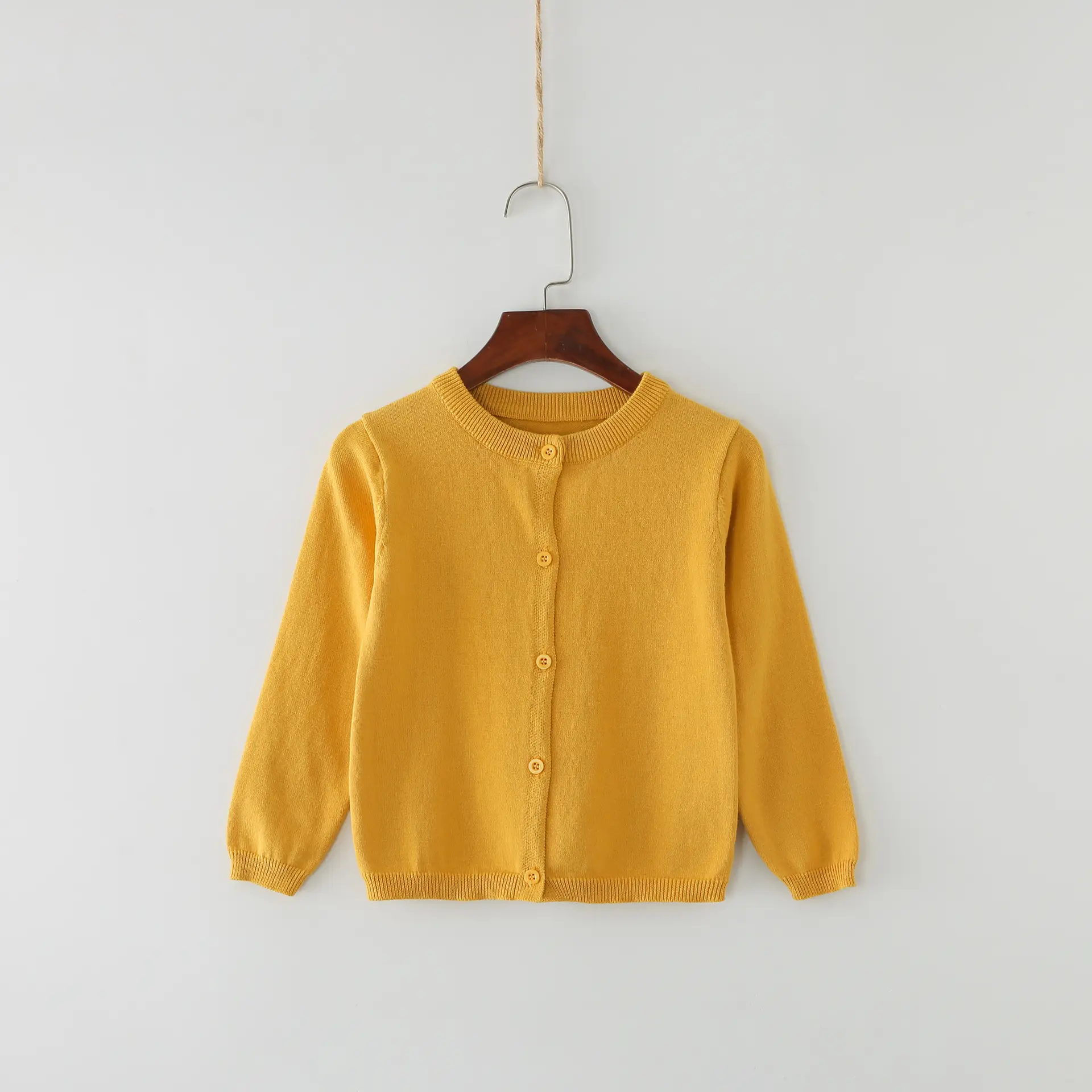 Candy Color Small Cardigan for Girls Spring Autumn Wear - Image 9