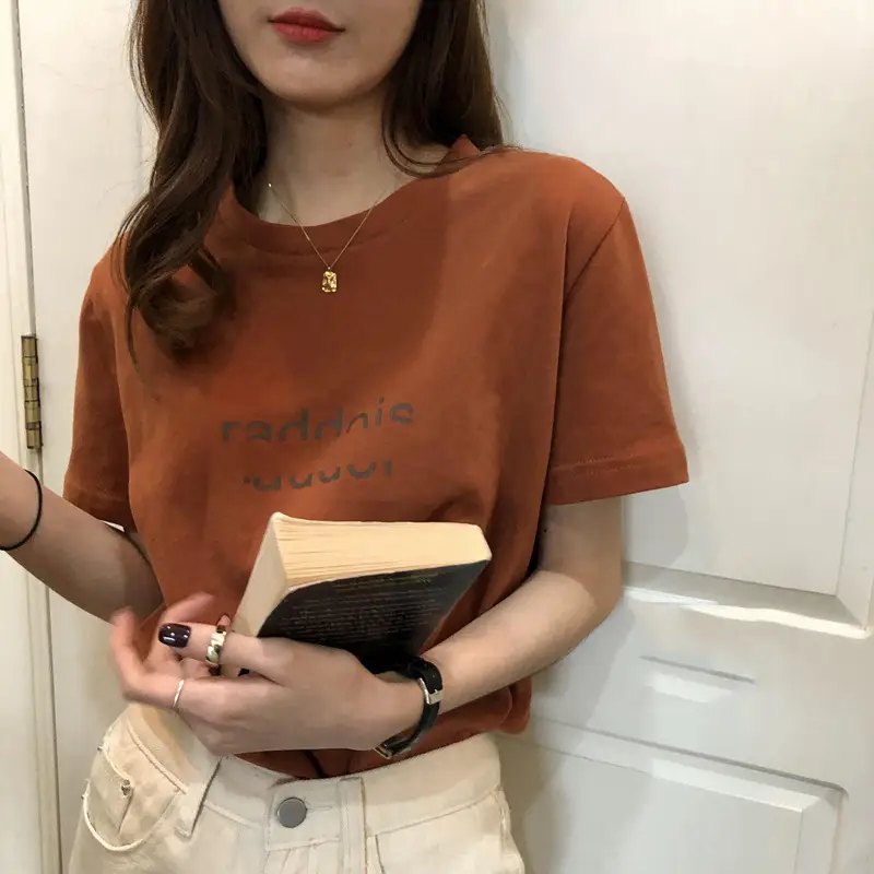 Women's Loose Fit T-Shirt with "Fancy" Print — feature 4