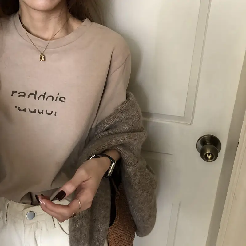 Women's Loose Fit T-Shirt with "Fancy" Print — feature 9