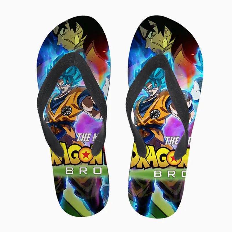 Goku Dragon Ball Super Custom Flip Flops Large Size