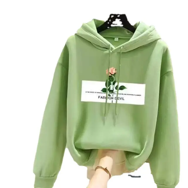 Pink Fleece Lined Hooded Sweatshirt Women Large - Image 32