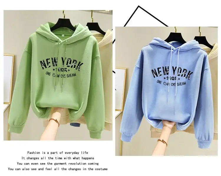 Pink Fleece Lined Hooded Sweatshirt Women Large — feature 6
