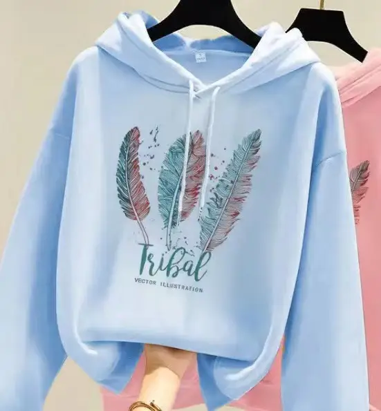 Pink Fleece Lined Hooded Sweatshirt Women Large - Image 21