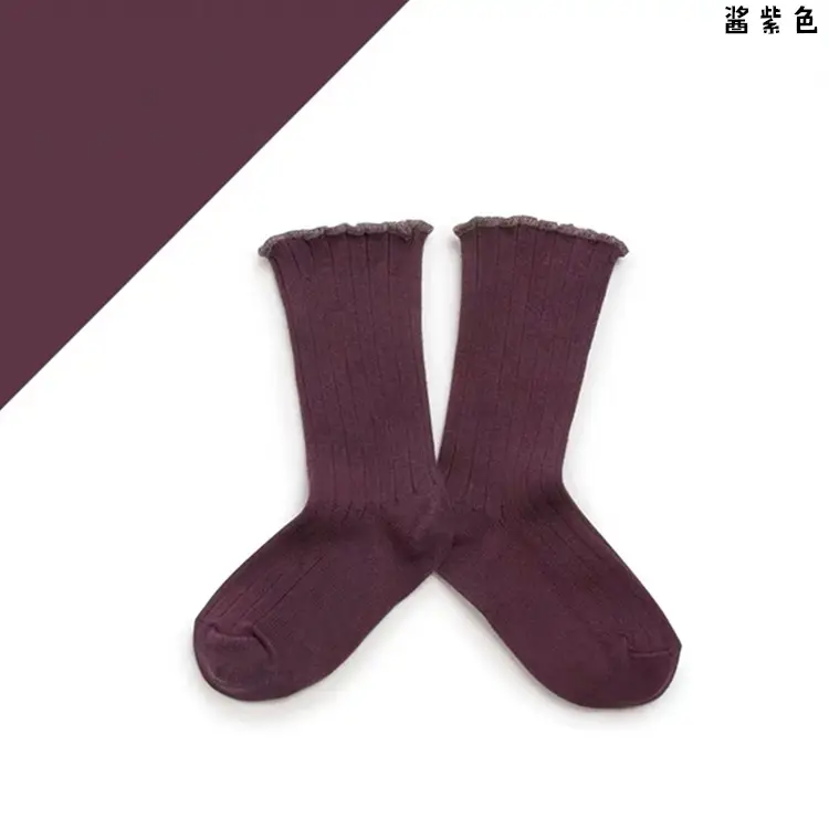 Children's Bone Grey Curled Socks Bone Pile