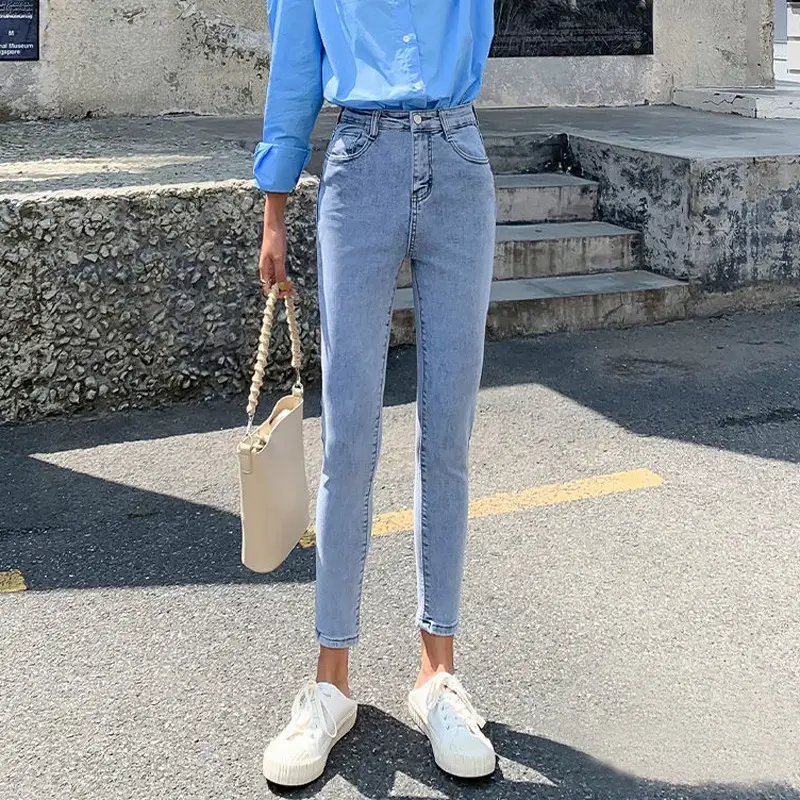 Women Skinny Jeans High Waist Slimming Fleece Lined 2020 - Image 5