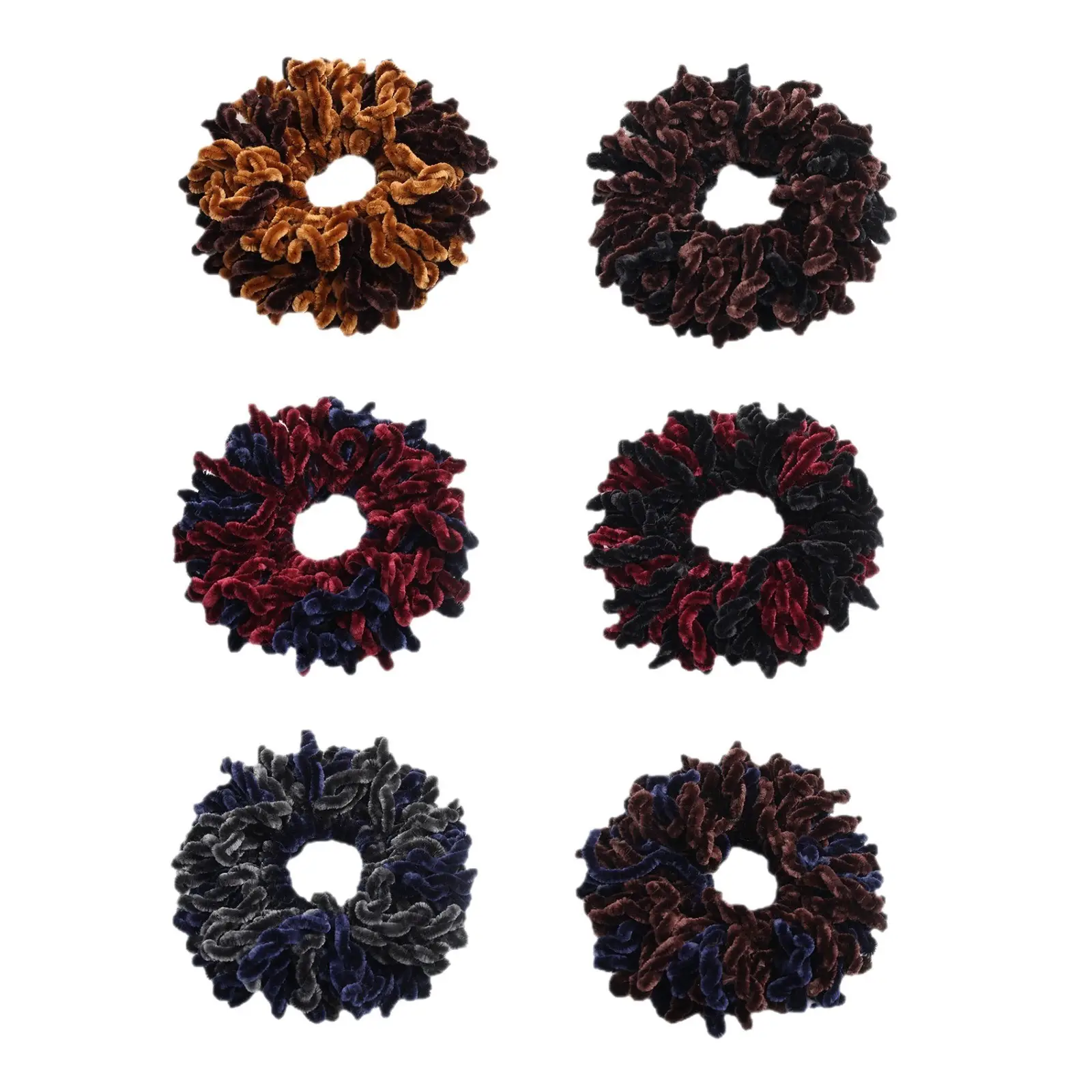 Two-Color Woolen Hair Tie for Women Muslim Headdress - Image 8