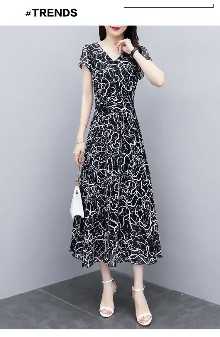 2021 Red Floral Gown Dress Large Size Slimming Elegant — feature 13