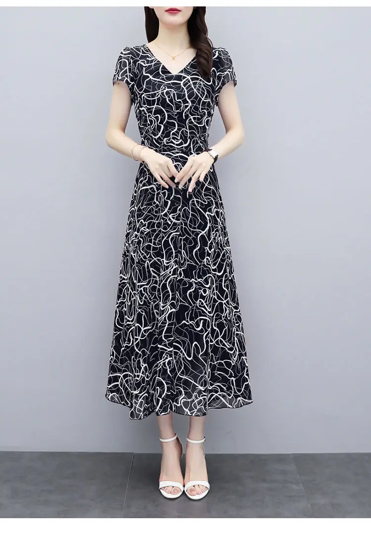 2021 Red Floral Gown Dress Large Size Slimming Elegant — feature 14