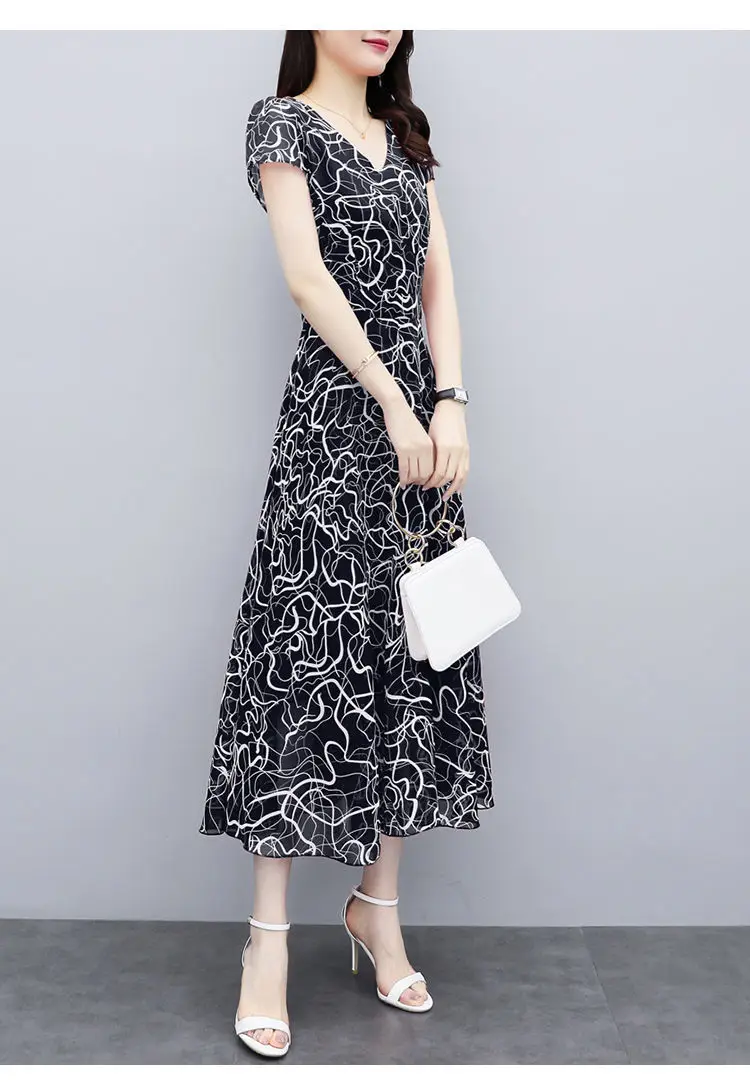 2021 Red Floral Gown Dress Large Size Slimming Elegant — feature 16