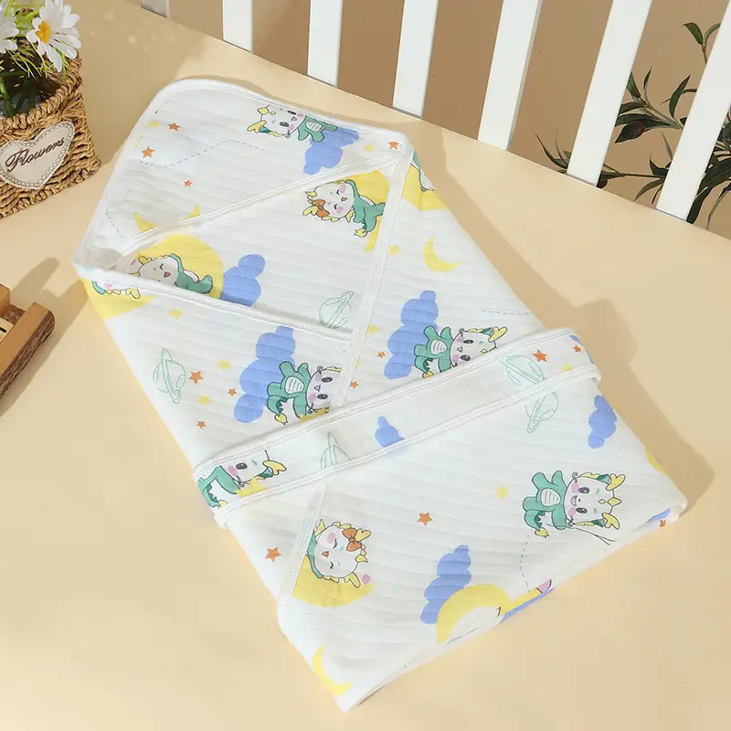 Baby Cartoon Air Conditioner Blanket White